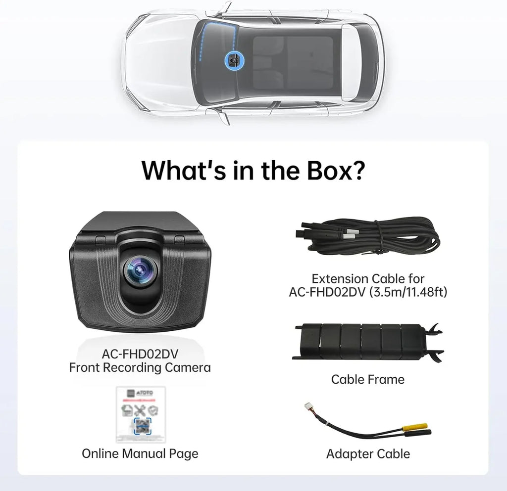 ATOTO AC-FHD02DV Dashcam 1080P