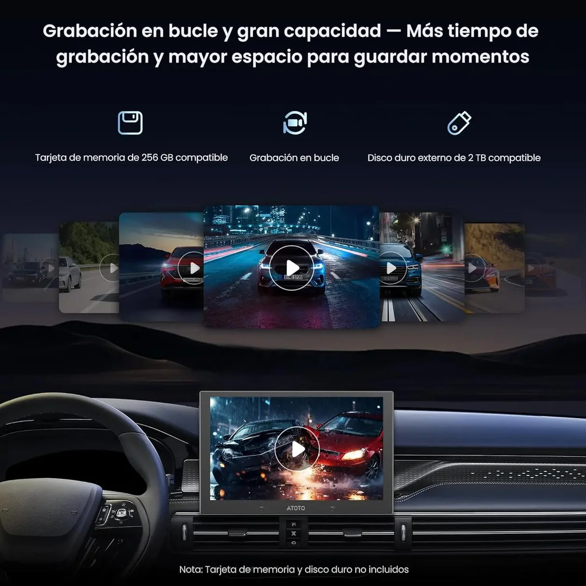 ATOTO AC-HN9RRV3 Cámara Trasera AHD 1080p