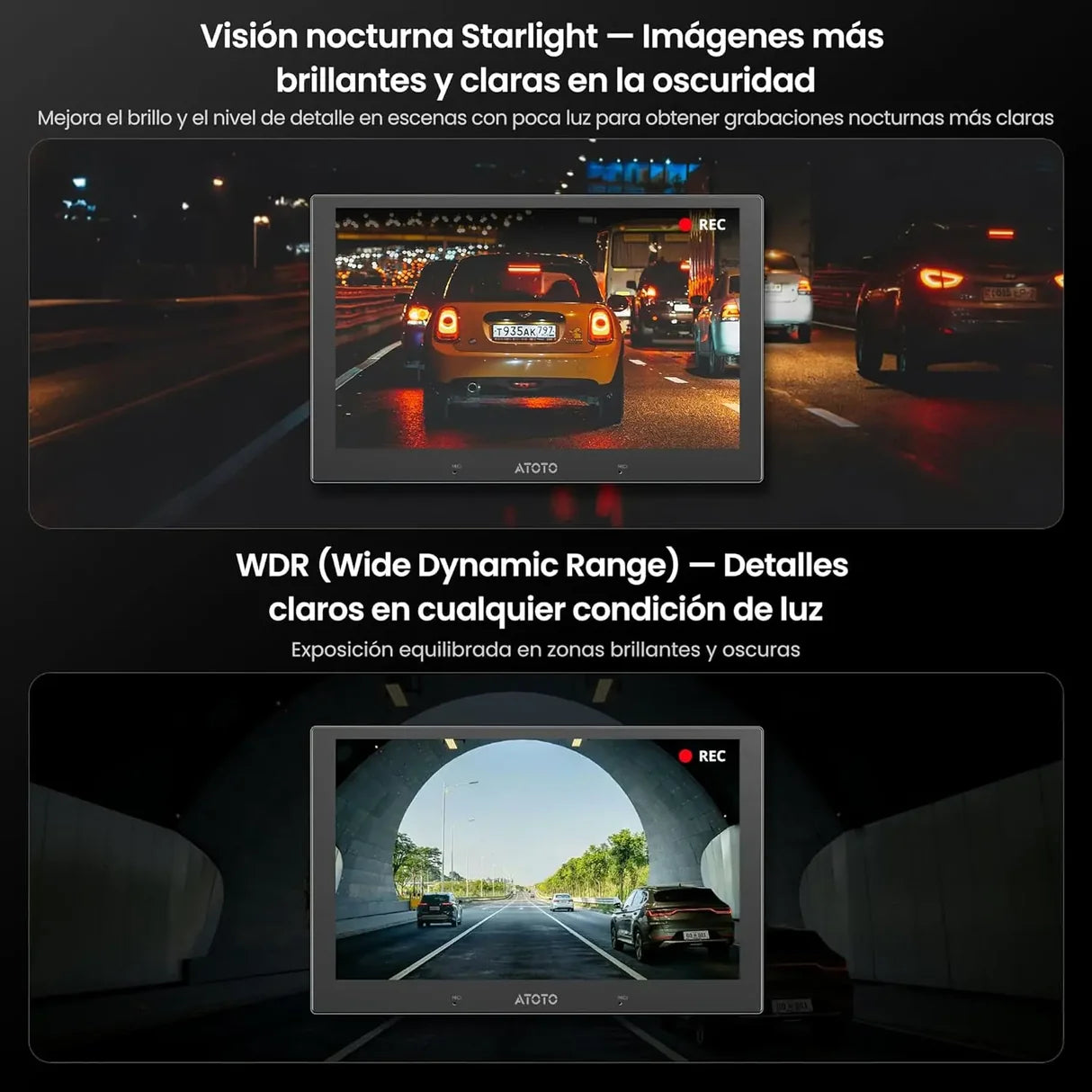 ATOTO AC-HN9FR Dashcam Frontal AHD 1080p