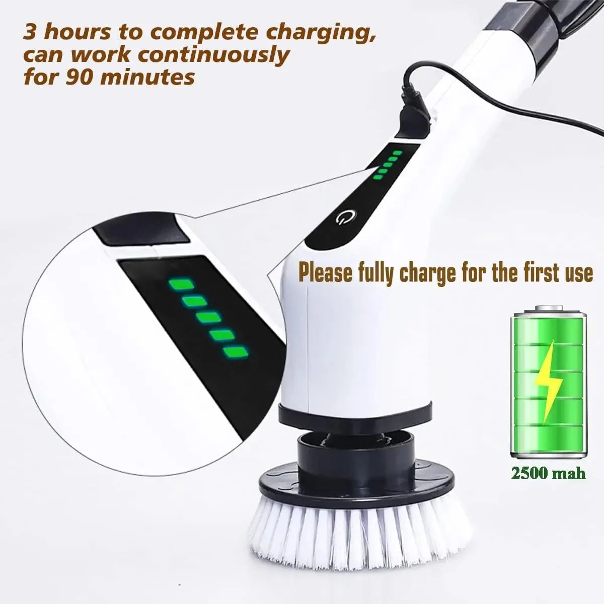 Cepillo Electrico Inalambrico Multiusos