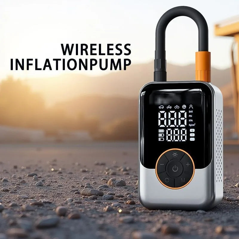 Inflador Electrico Portatil para Coche
Con Compresor de Aire